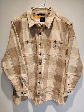 Women's Carhartt Twill Shacket/Shirt Jacket, 2X